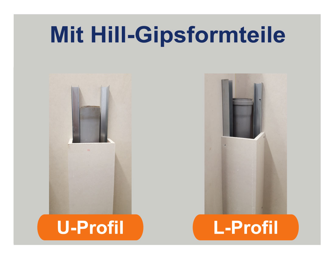 Hill-Gipsformteile